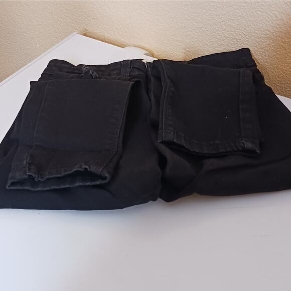 Indigo Rein Jeans Womens 3 Black Distressed Skinny Ankle Mid Rise Denim Pants - Picture 12 of 12